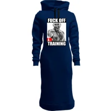Худи платье для качалки "F*ck off, i`m training"